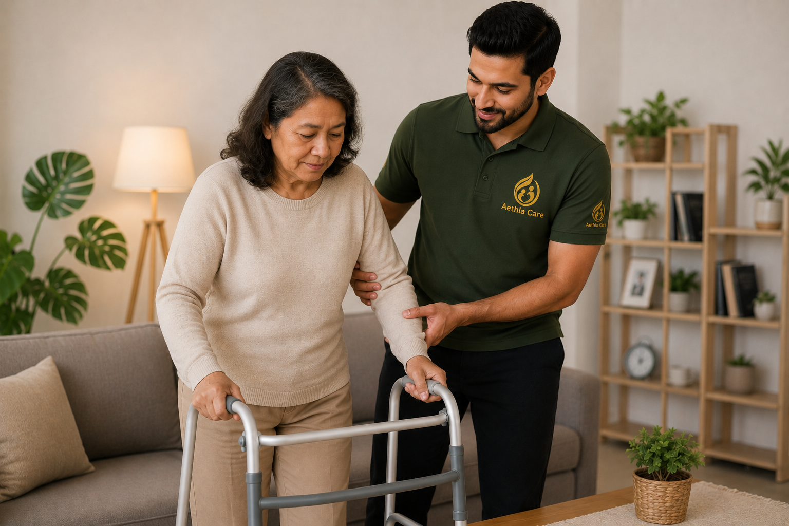 Elderly care caregiver